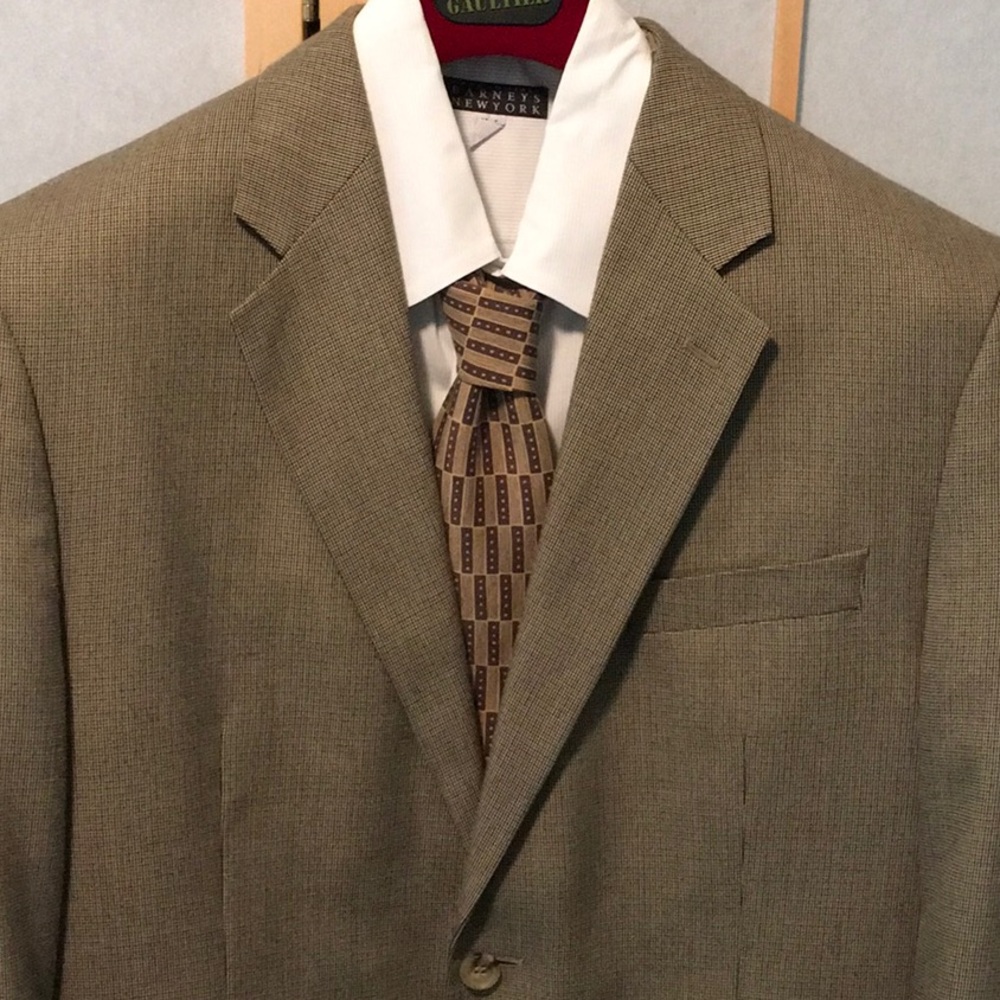 Brown Tan Sports Coat Blazer 42 M Reg